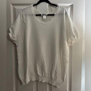 Women’s Anthony Richards Pull Over White Blouse Size 3X